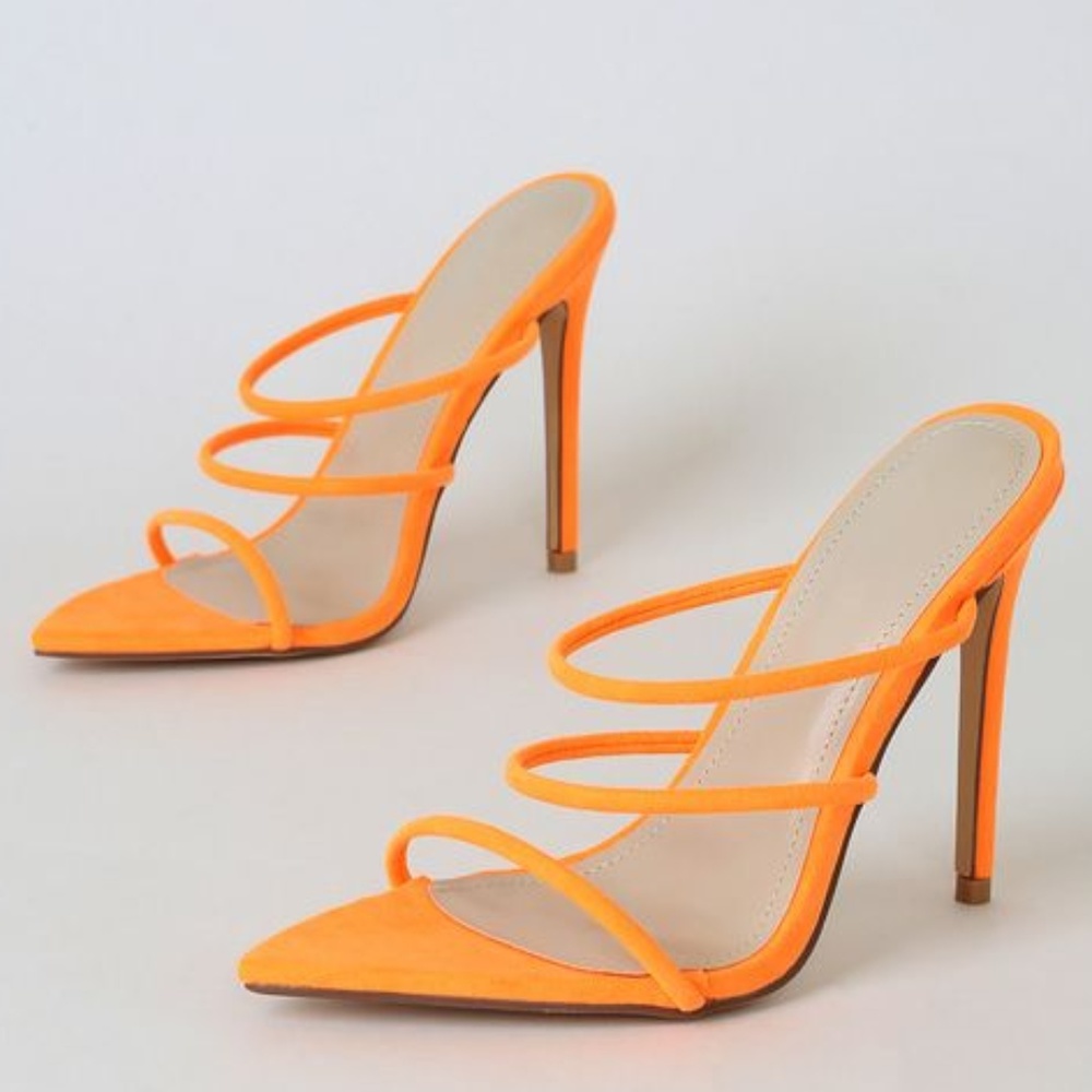 Last One❗️Suede Slip On Heels - Picture 4 of 4